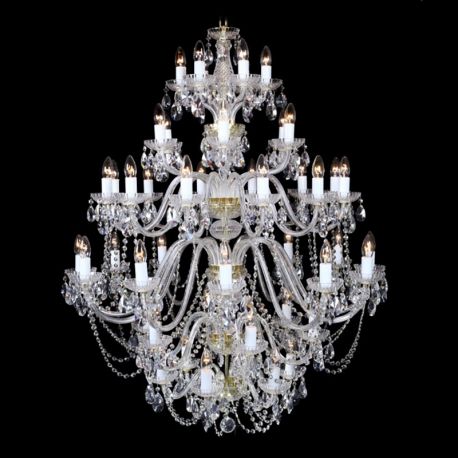 Lustre Cristal Bohemia - Lustra 78 brate cristal Bohemia XXL