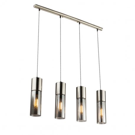 Pendule, Lustre suspendate - Lustra moderna cu 4 pendule ANNIKA nickel