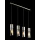 Pendule, Lustre suspendate - Lustra moderna cu 4 pendule ANNIKA nickel