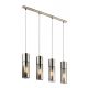 Pendule, Lustre suspendate - Lustra moderna cu 4 pendule ANNIKA nickel