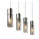 Pendule, Lustre suspendate - Lustra moderna cu 4 pendule ANNIKA nickel