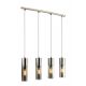 Pendule, Lustre suspendate - Lustra moderna cu 4 pendule ANNIKA nickel