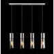Pendule, Lustre suspendate - Lustra moderna cu 4 pendule ANNIKA nickel