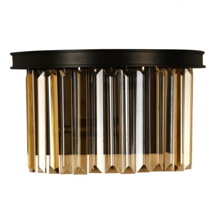 Aplice, corpuri de iluminat pentru pereti - Aplica design Loft, negru/ champagne