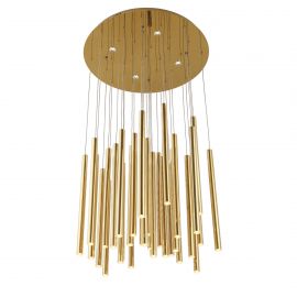 Candelabre, Lustre - Lustra LED dimabila design Premium Class Quality 62cm ORGANIC FAT GOLD