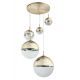 Pendule, Lustre suspendate - Lustra moderna cu 5 pendule VARUS alama/auriu