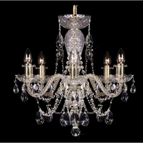 Lustre Cristal Bohemia - Lustra 6 brate cristal Bohemia