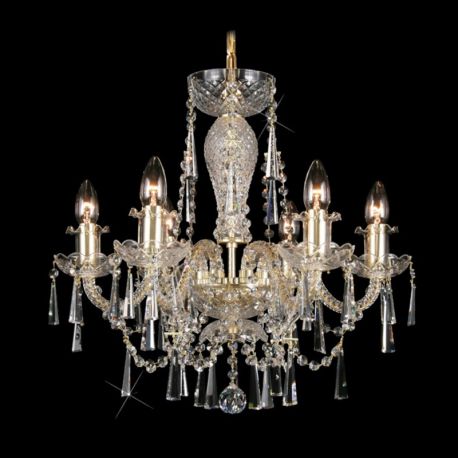 Lustre Cristal Bohemia - Lustra 6 brate cristal Bohemia