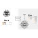 Pendule, Lustre suspendate - Lustra moderna design deosebit 90cm SIRIUS CH