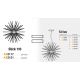 Pendule, Lustre suspendate - Lustra moderna design deosebit 110cm SIRIUS CH