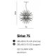 Pendule, Lustre suspendate - Lustra moderna design deosebit 75cm SIRIUS CH