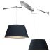 Pendule, Lustre suspendate - Lustra cu 2 pendule directionabile NATALIA 2S BK
