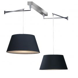 Pendule, Lustre suspendate - Lustra cu 2 pendule directionabile NATALIA 2S BK
