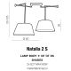 Pendule, Lustre suspendate - Lustra cu 2 pendule directionabile NATALIA 2S WH
