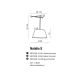 Pendule, Lustre suspendate - Lustra cu un pendul directionabil NATALIA S BK