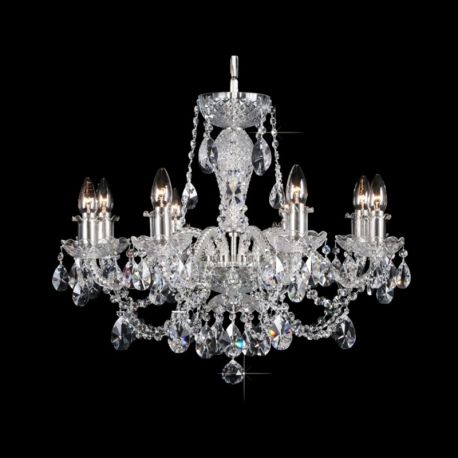 Lustre Cristal Bohemia - Lustra 8 brate cristal Bohemia