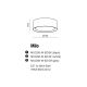 Lustre aplicate - Lustra moderna aplicata 50cm MILO WH