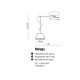 Pendule, Lustre suspendate - Lustra cu un pendul directionabil MALAGA BK