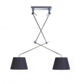Pendule, Lustre suspendate - Lustra moderna cu 2 brate articulate ADAM 2 S BK