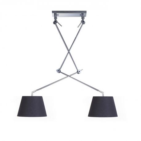 Pendule, Lustre suspendate - Lustra moderna cu 2 brate articulate ADAM 2 S BK