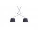 Pendule, Lustre suspendate - Lustra moderna cu 2 brate articulate ADAM 2 S BK