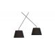 Pendule, Lustre suspendate - Lustra moderna cu 2 brate articulate ADAM 2 S BK