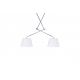 Pendule, Lustre suspendate - Lustra moderna cu 2 brate articulate ADAM 2 S WH