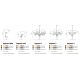 Candelabre, Lustre - Candelabru design elegant Impress 3 White