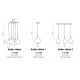 Pendule, Lustre suspendate - Pendul modern AMBER MILANO 1 crom