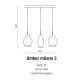 Pendule, Lustre suspendate - Lustra moderna AMBER MILANO 3 crom