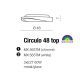 Lustre aplicate - Lustra aplicata design modern 48cm Circulo Top chrom