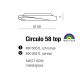 Lustre aplicate - Lustra aplicata design modern 58cm Circulo Top chrom