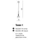 Pendule, Lustre suspendate - Pendul modern Tasos 1 white