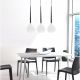 Pendule, Lustre suspendate - Lustra moderna Aga 3 WH/BK