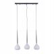 Pendule, Lustre suspendate - Lustra moderna Aga 3 WH/BK