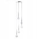 Pendule, Lustre suspendate - Lustra moderna Aga 5 WH/BK