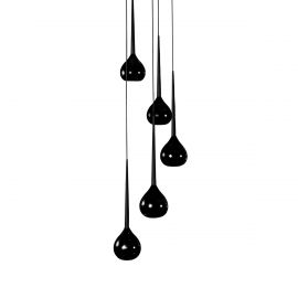 Pendule, Lustre suspendate - Lustra moderna Aga 5 BK/BK