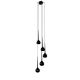 Pendule, Lustre suspendate - Lustra moderna Aga 5 BK/BK