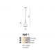 Pendule, Lustre suspendate - Pendul design modern Soul 1 chrom