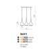 Pendule, Lustre suspendate - Lustra design modern Soul 3 black