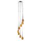 Pendule, Lustre suspendate - Lustra moderna Izza 8 Amber