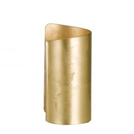Veioze - Veioza aurie cu abajur din sticla curbata Imagine