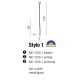 Pendule, Lustre suspendate - Pendul design modern Stylo 1 black