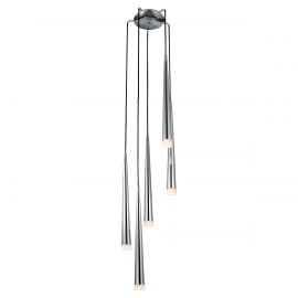 Pendule, Lustre suspendate - Lustra design modern Stylo 5 chrome