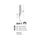 Pendule, Lustre suspendate - Lustra design modern Stylo 5 white