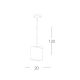 Pendule, Lustre suspendate - Pendul elegant design modern Paris, argintiu