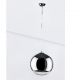 Pendule, Lustre suspendate - Pendul design modern 40cm Silver Ball