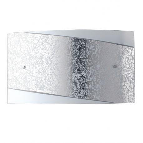 Aplice, corpuri de iluminat pentru pereti - Aplica eleganta design modern Paris argintiu, 45x25cm
