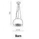 Pendule, Lustre suspendate - Lustra moderna suspendata design elegant 40cm Burn