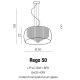 Pendule, Lustre suspendate - Lustra moderna suspendata design elegant 50cm Rego